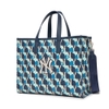 Túi MLB Cube Monogram Medium Tote Bag New York Yankees D.Navy