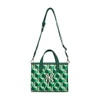 Túi MLB Cube Monogram Small Tote Bag New York Yankees D.Green