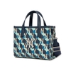 Túi MLB Cube Monogram Small Tote Bag New York Yankees D.Navy