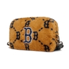 Túi MLB Diamond Monogram Fur Crossbody Bag Boston Red Sox D.Beige