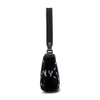 Túi MLB Diamond Monogram Fur Hobo Bag New York Yankees Black
