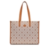 Túi MLB Diamond Monogram Jacquard Large Tote Bag Boston Red Sox Brown