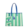 Túi MLB Ethnic Stripe Tote Bag LA Dodgers Mint