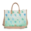 Túi MLB Gardient Monogram Coated Canvas Large Tote LA Dodgers L.Green