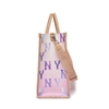 Túi MLB Gardient Monogram Coated Canvas Large Tote New York Yankees Violet