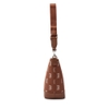 Túi MLB Korea Big Classic Monogram Jacquard Bucket Bag Boston Red Sox Brown