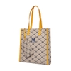 Túi MLB Mono Diamond Jackquard Tote Bag New York Yankees Beige