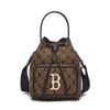 Túi MLB Monogram Diamond Jacquard Bucket Bag Boston Red Sox D.Beige