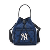 Túi MLB Monogram Diamond Jacquard Bucket Bag New York Yankees D.Blue