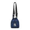 Túi MLB Monogram Diamond Jacquard Bucket Bag New York Yankees D.Blue