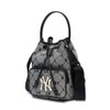 Túi MLB Monogram Diamond Jacquard Bucket Bag New York Yankees Grey