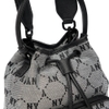 Túi MLB Monogram Diamond Jacquard Bucket Bag New York Yankees Grey