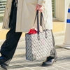 Túi MLB Mono Diamond Jacquard Tote Bag New York Yankees Grey