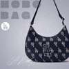 Túi MLB Korea Monogram Jacquard Hobo Bag LA Dodgers D.Navy