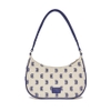 Túi MLB Monogram Jacquard Shoulder Bag Boston Red Sox L.Beige