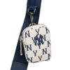 Túi MLB Korea Monogram Mini Cross Bag New York Yankees Cream