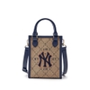 Túi MLB Korea [KIDS] Diamond Monogram Phone Pouch New York Yankees Beige