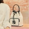 Túi MLB Premium Canvas Bucket Bag New York Yankees Cream