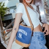 Túi MLB Varsity Basic Canvas Bucket Bag New York Yankees Indigo