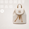 Túi MLB Korea Monogram Jacquard Bucket Bag New York Yankess Cream