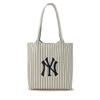 Túi MLB Korea Basic Big Logo Knit Tote Bag New York Yankees Cream