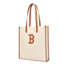 Túi MLB Basic Canvas Vertical Tote Bag Boston Red Sox Cream