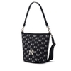 Túi MLB Korea Monogram Jacquard Bucket Bag New York Yankees Black