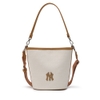 Túi MLB Korea Monogram Jacquard Bucket Bag New York Yankees Cream