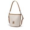 Túi MLB Korea Monogram Jacquard Bucket Bag New York Yankees Cream