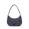 Túi MLB Korea Monogram Denim Hobo Bag New York Yankees Indigo