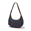 Túi MLB Denim Color Block Hobo Bag New York Yankees Indigo