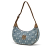 Túi MLB Classic Mono Vintage Denim Hobo Bag New York Yankees Blue