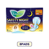 Laurier Safety Night Super Safe Wings 40cm - 4PADS/ 8PADS