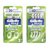 Gillette Blue 3 Sensitive Razor Pack of 2/ Pack of 4