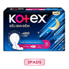 Kotex Super Overnight Cotton Surface Wings 42cm - 3PCS/ 3+1PCS