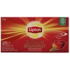 Lipton English Breakfast Tea Bags - Premium Natural Flavor from England 25 Packets