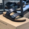 Dép đế trấu Birken 2 khóa màu Trắng - DETA21