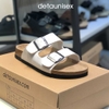 Dép đế trấu Birken 2 khóa màu Trắng - DETA21