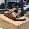 Dép đế trấu Birken 2 khóa màu Trắng - DETA21