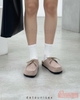 Dép sục đế trấu bánh mỳ Mule Moccasin DETA52