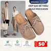 Dép sục đế trấu bánh mỳ Mule Moccasin DETA52