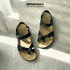 Giày sandal đế trấu xỏ ngón nam nữ Detaunisex Màu Đen - SATA22