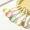 Muỗng sứ cán dài màu pastel