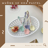Muỗng sứ hoa pastel