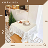 Khăn ren trải bàn decor tab đầu giường phụ kiện chụp ảnh