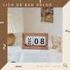 Lịch để bàn decor nhiều mẫu