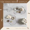 Tấm lót nến lót ly acrylic trong suốt để đồ trang trí phụ kiện chụp ảnh phong cách Hàn Quốc