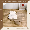 Thảm lông decor hình gấu