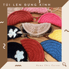Túi len handmade đựng kính