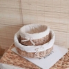 Rổ mây tròn có lót vải